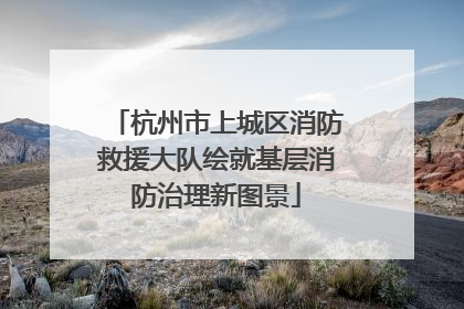 杭州市上城区消防救援大队绘就基层消防治理新图景